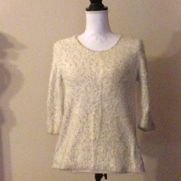 chico's White gold Pullover Sweater - Picture 1 of 4